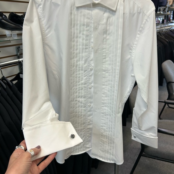Ike Behar Men’s pleated Tuxedo Shirt - Picture 2 of 2